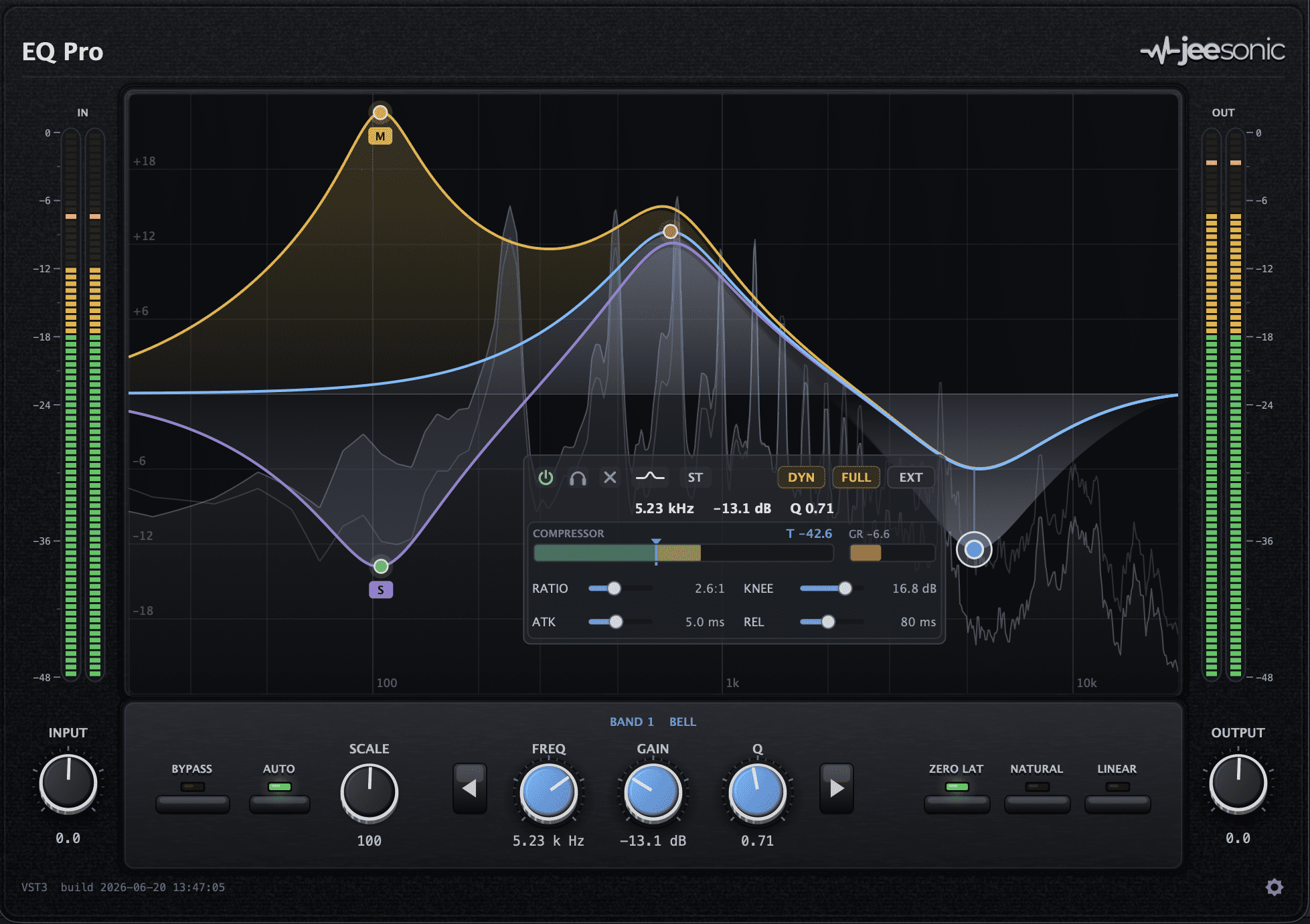 Jeesonic EQ Pro free dynamic EQ VST plugin interface