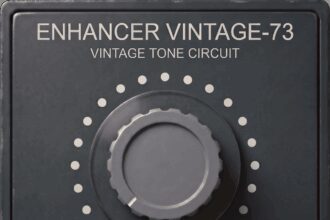 ENHANCER VINTAGE-73 by noshigeSound free vintage high-shelf enhancer plugin interface