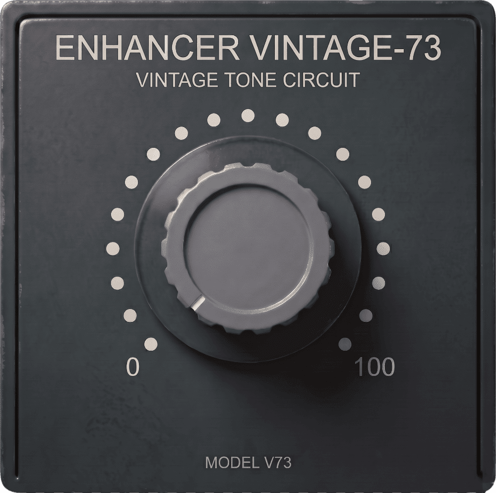 ENHANCER VINTAGE-73 by noshigeSound free vintage high-shelf enhancer plugin interface