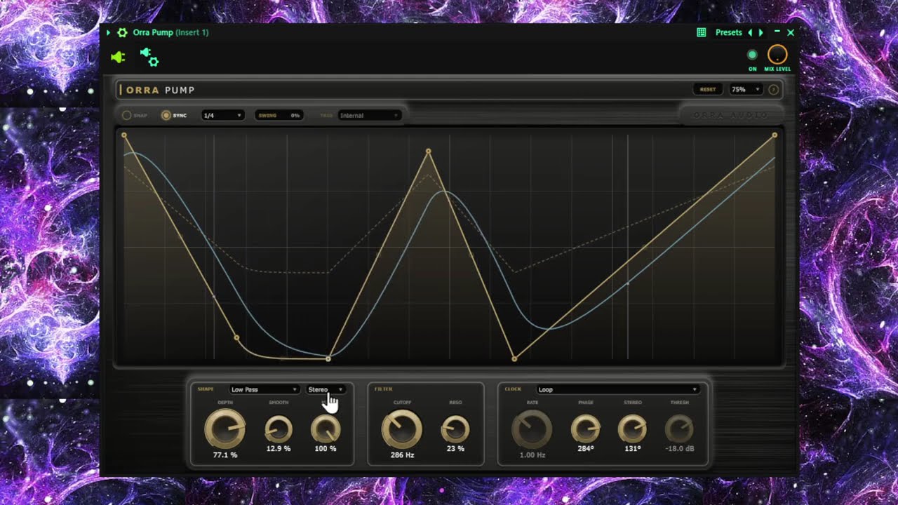 Orra Pump free VST plugin interface by Orra Audio