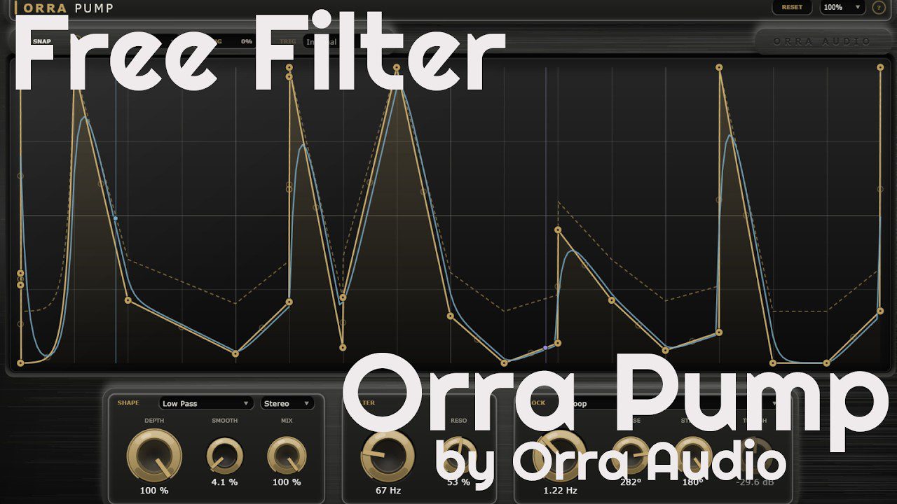 Orra Pump by Orra Audio free tempo-synced modulation VST plugin interface