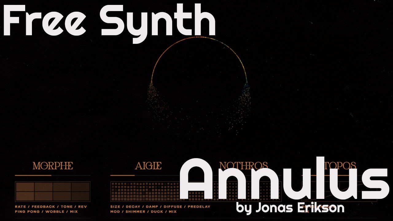 Annulus by Jonas Eriksson free polyphonic resonator VST plugin interface