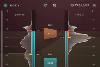 Body free dynamics VST plugin interface by Playfair Audio