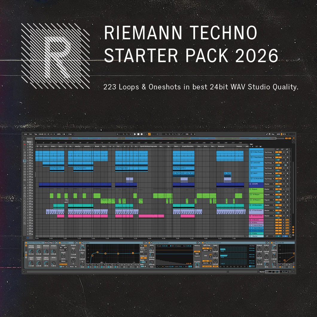 Riemann Techno Starter Sample Pack 2026 free royalty-free techno samples