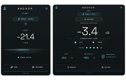 ANCHOR by quietformat free mix balance preservation VST3 plugin interface