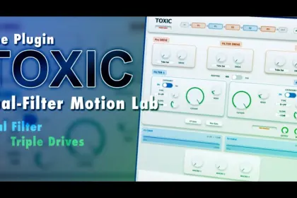 Toxic by SoundRave free dual-filter VST3 plugin interface