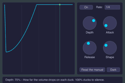 Little Duck by Snorkel Audio free tempo-synced ducking VST plugin interface