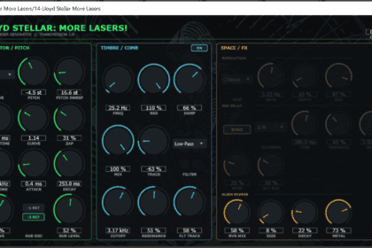 More Lasers free laser and zap generator VST3 plugin by Lloyd Stellar