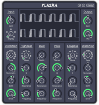 Plasma free distortion VST3 plugin by Dimethoxy
