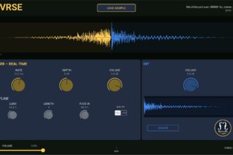 RVRSE free reverse reverb riser VST plugin interface by SamuFL