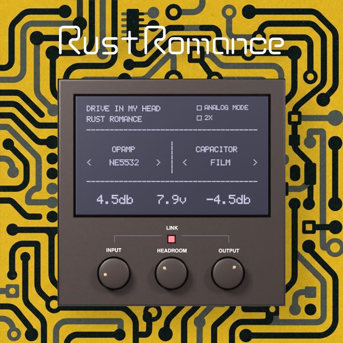 Drive in my head by Rust Romance free saturation VST plugin