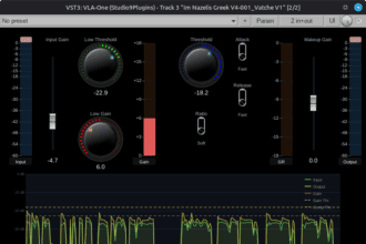 VLA-One free voice levelling VST3 plugin by Studio9 Plugins