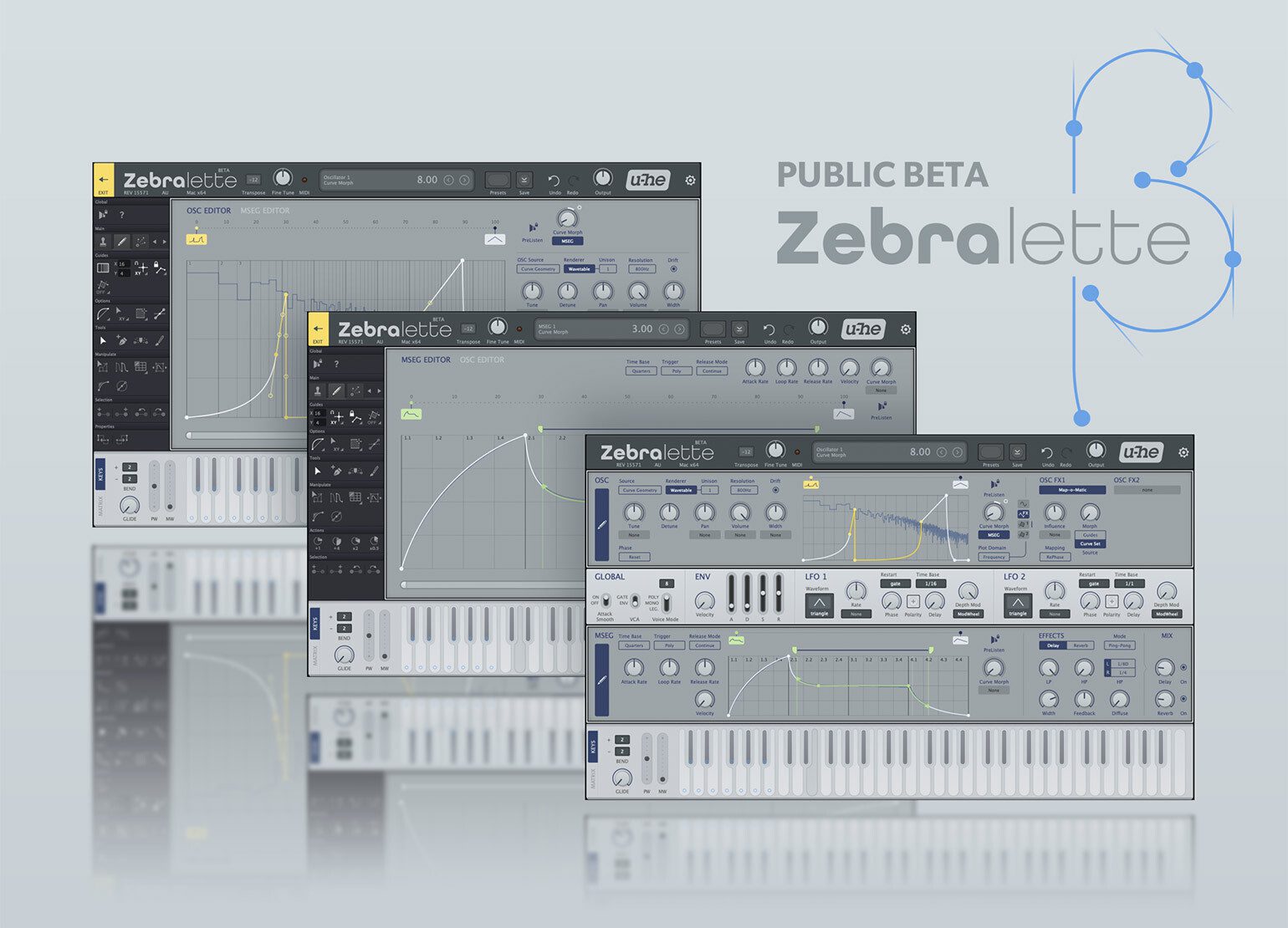 Zebralette 3 free spectral synthesizer plugin interface by u-he