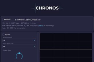 Chronos free double-precision convolution VST3 plugin by Pataki Audio