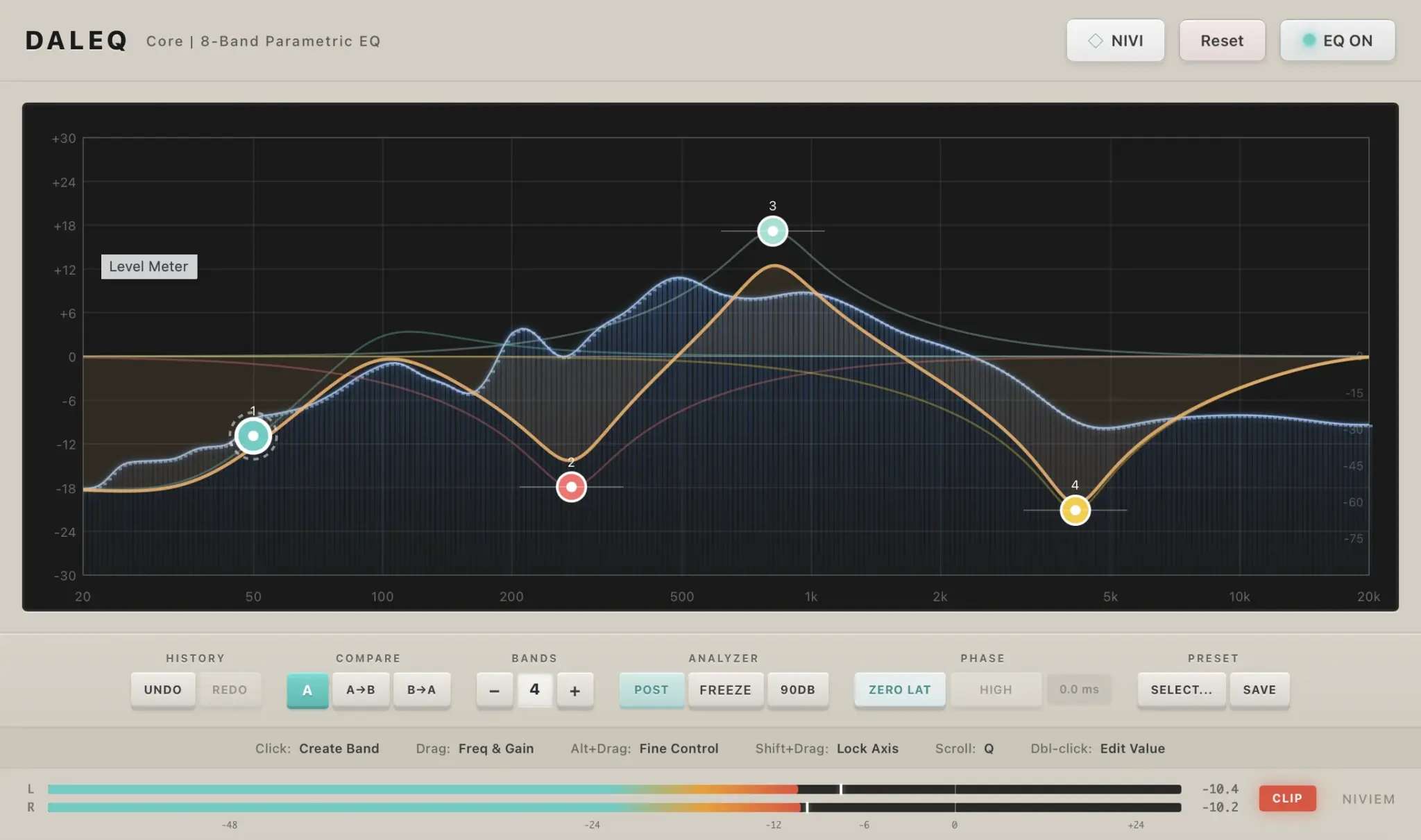 DalEQ Core free dynamic EQ VST plugin by NIVIEM