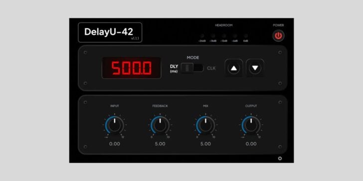 DelayU-42 free vintage delay VST plugin by MKS Mixing