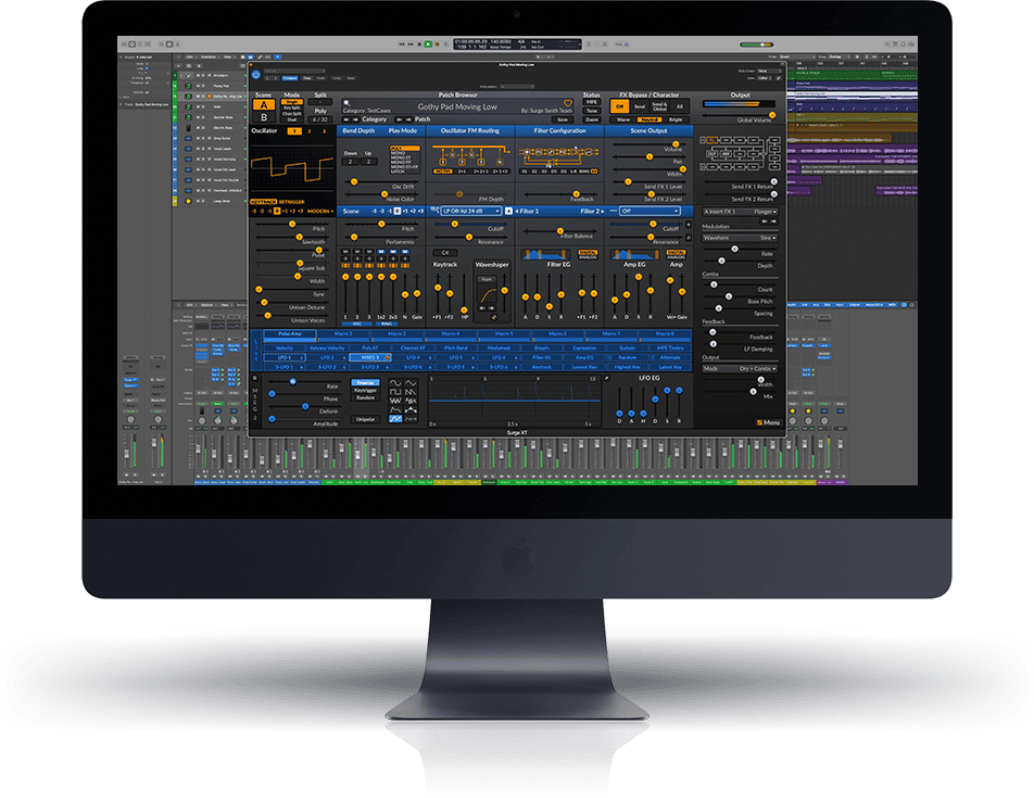 Surge XT free synthesizer for rap music production