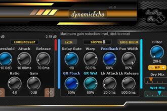 DynamicEchoFree dynamic delay VST plugin by SaschArt Audio Plugins