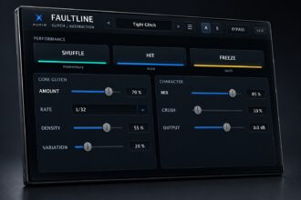 FAULTLINE by X-Audio free glitch VST plugin interface