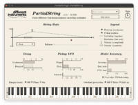 PartialString free physical modeling synth plugin by Different Instruments
