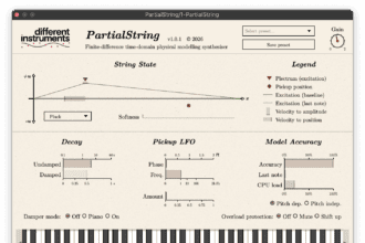 PartialString free physical modeling synth plugin by Different Instruments