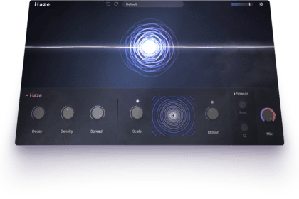 Haze by Lunacy free chorus phase and reverb VST plugin interface
