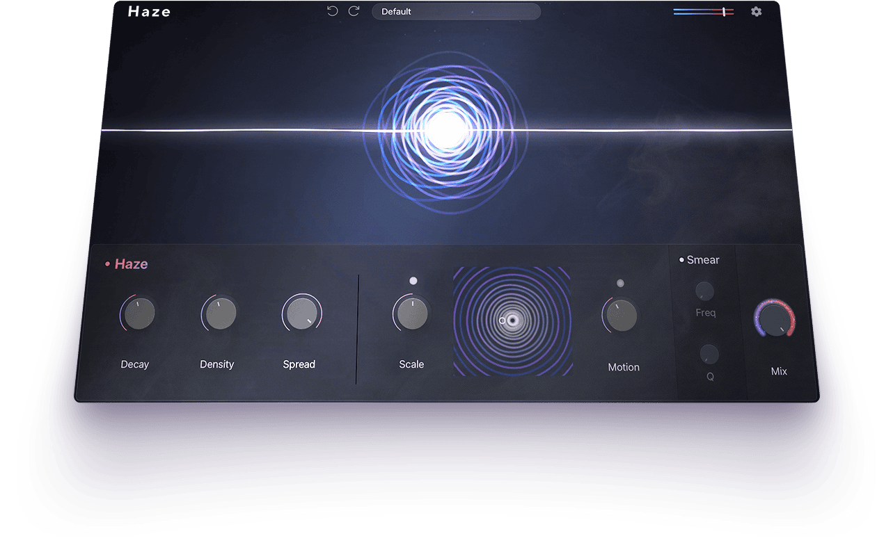 Haze by Lunacy free chorus phase and reverb VST plugin interface
