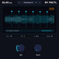 DLAY Lite free multi-tap delay plugin by FRCTL Audio