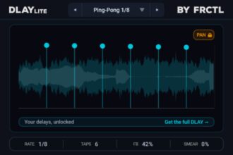 DLAY Lite free multi-tap delay plugin by FRCTL Audio