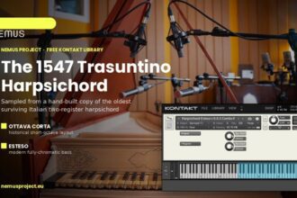 The 1547 Trasuntino free Kontakt harpsichord library by the NEMUS Project
