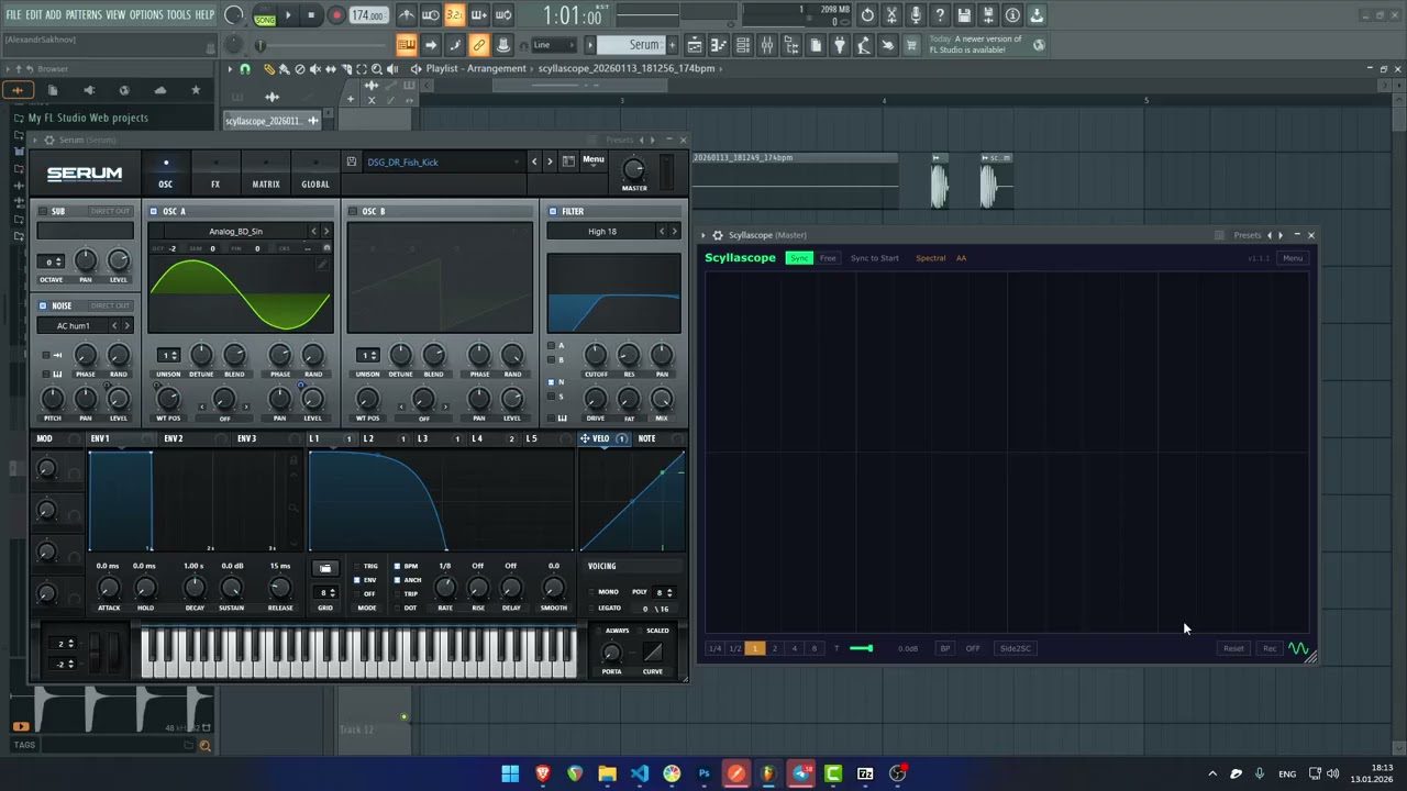 Scyllascope free oscilloscope VST plugin by DsgDnB
