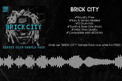 BRICK CITY free Jersey Club sample pack by Loop Cult with drum kits loops and one-shots