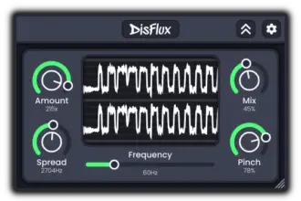 Disflux by Dimethoxy Audio free phase dispersion VST3 plugin interface