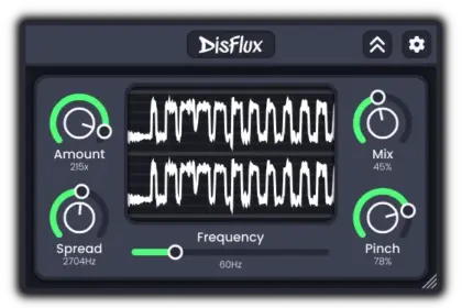 Disflux by Dimethoxy Audio free phase dispersion VST3 plugin interface