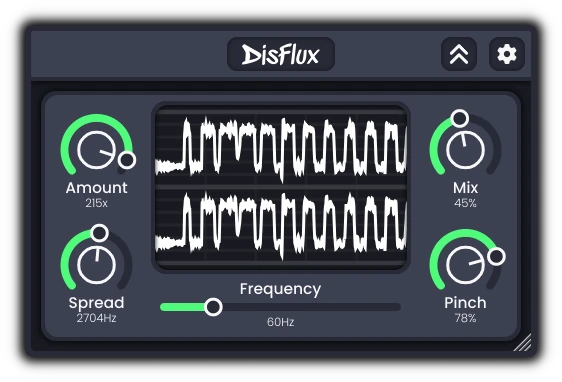 Disflux by Dimethoxy Audio free phase dispersion VST3 plugin interface