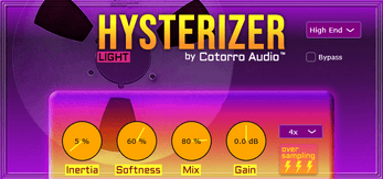 Hysterizer Light by Cotorro Audio free VST3 plugin interface
