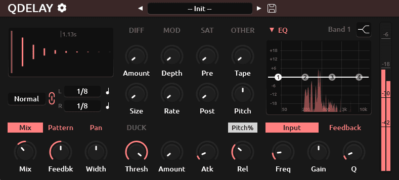 QDelay free dual delay VST3 plugin by Tilr