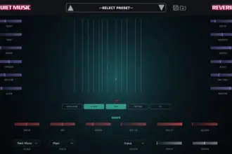 Reverie by Quiet Music free resonator VST3 plugin interface