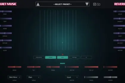 Reverie by Quiet Music free resonator VST3 plugin interface