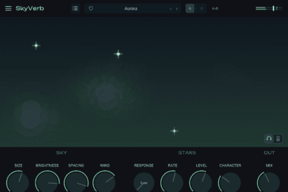SkyVerb by kelegorm free spatial reverb VST3 plugin interface