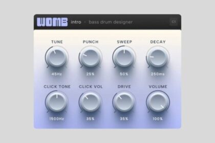 WOMB intro free 909-style kick drum synth plugin by 510k Arts