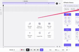 Soundtrap free online DAW effects and arrangement interface