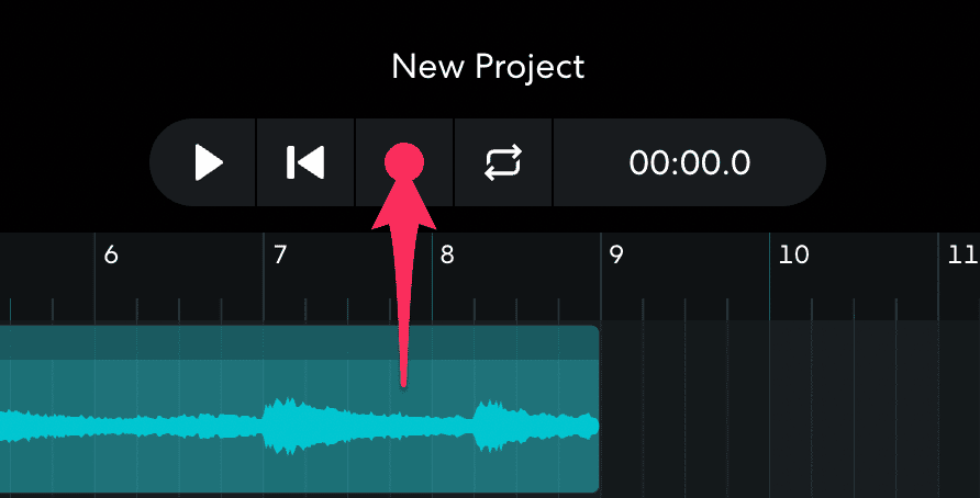 BandLab Studio audio recording interface