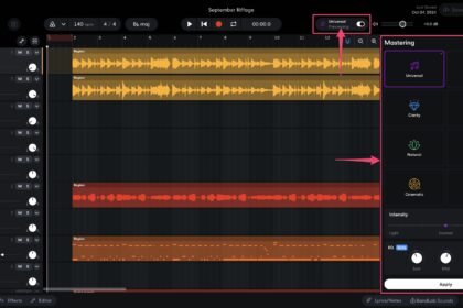 BandLab Studio free mastering tools