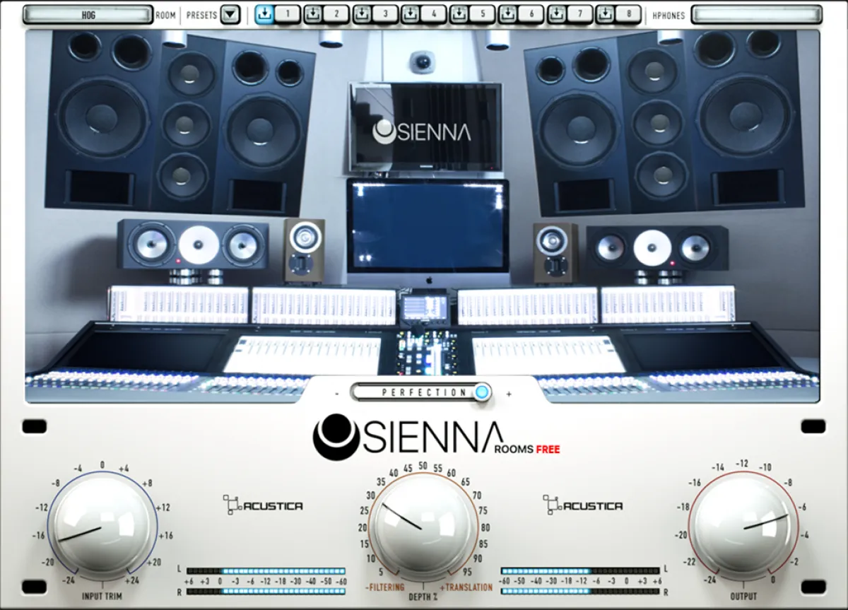 Sienna Free monitoring plugin by Acustica Audio