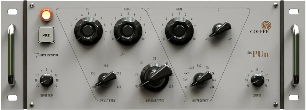 Coffee The Pun free EQ plugin by Acustica Audio