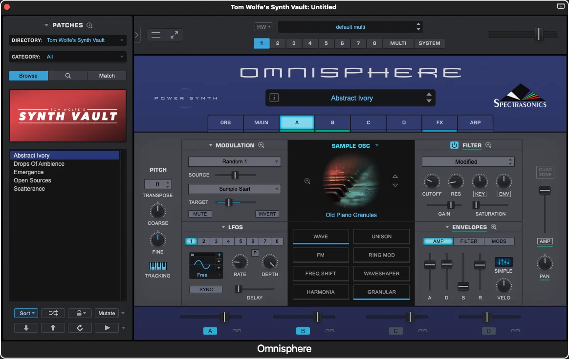 Tom Wolfe Synth Vault free Omnisphere 3 presets