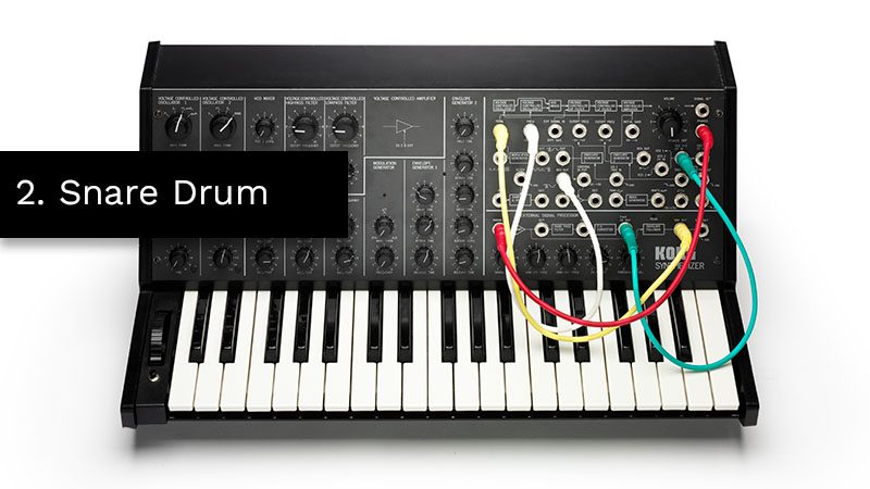 Wave Alchemy synthesizing snare drums with Korg MS-20