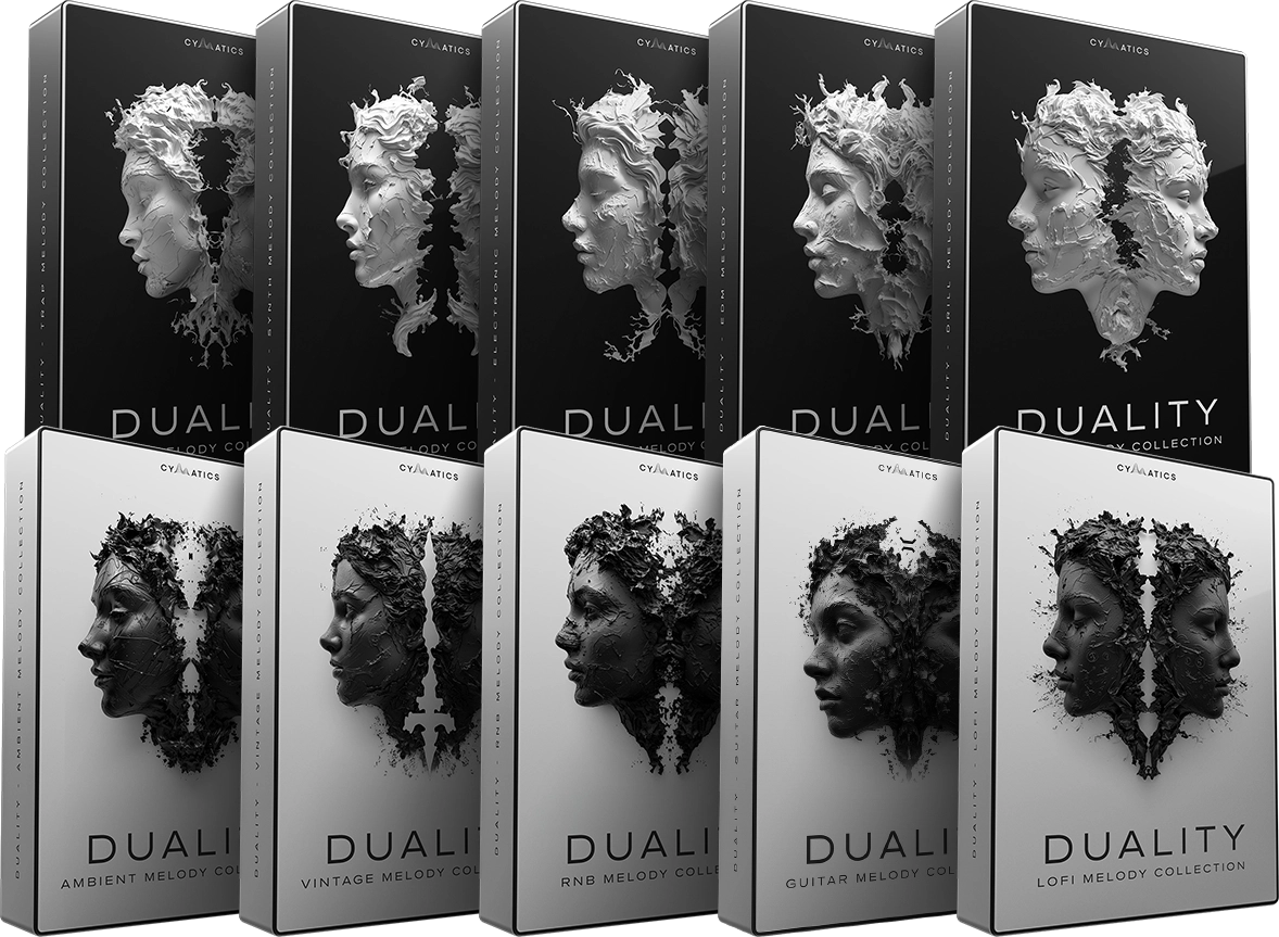 Cymatics Duality sample pack artwork from the Cymatics ecosystem