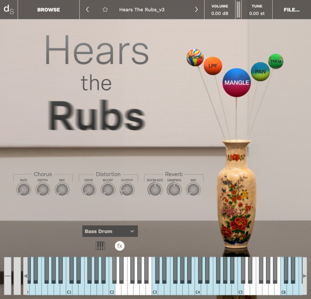 Hears The Rubs Decent Sampler interface